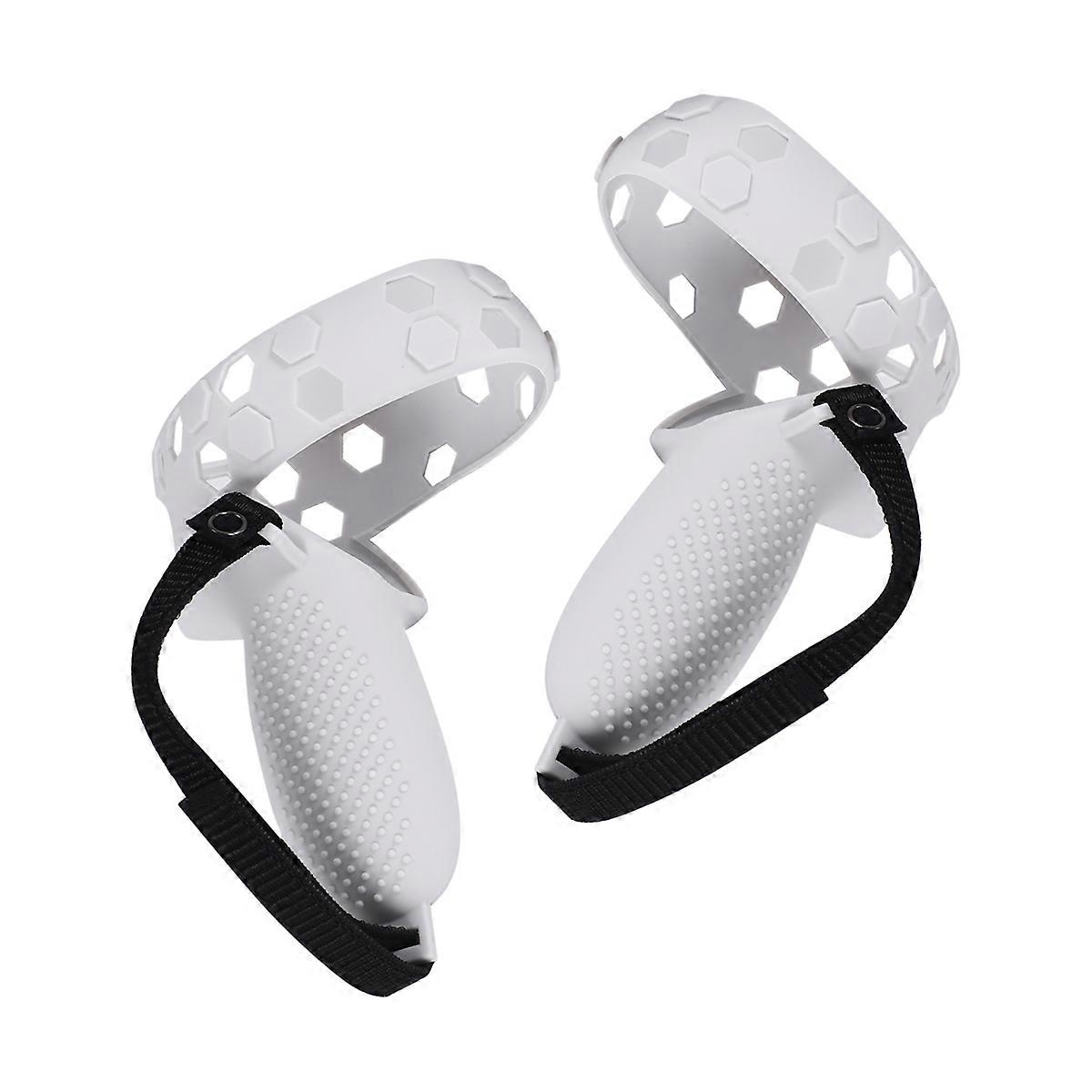 VR Handle Silicone Protective Cover for Oculus Quest 2 Strap(White)