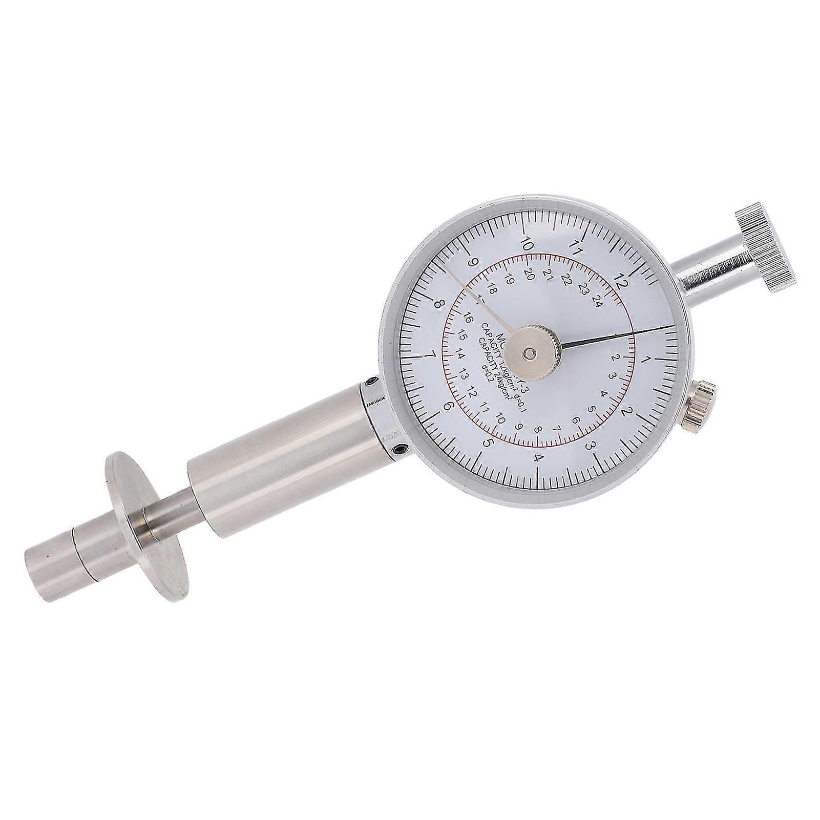 GY?3 Portable Fruit Hardness Tester Penetrometer Sclerometer with Dual Pointers Dial 26s