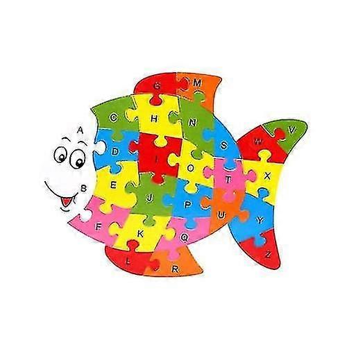 Dětské dřevěné puzzle Hračky Ryby