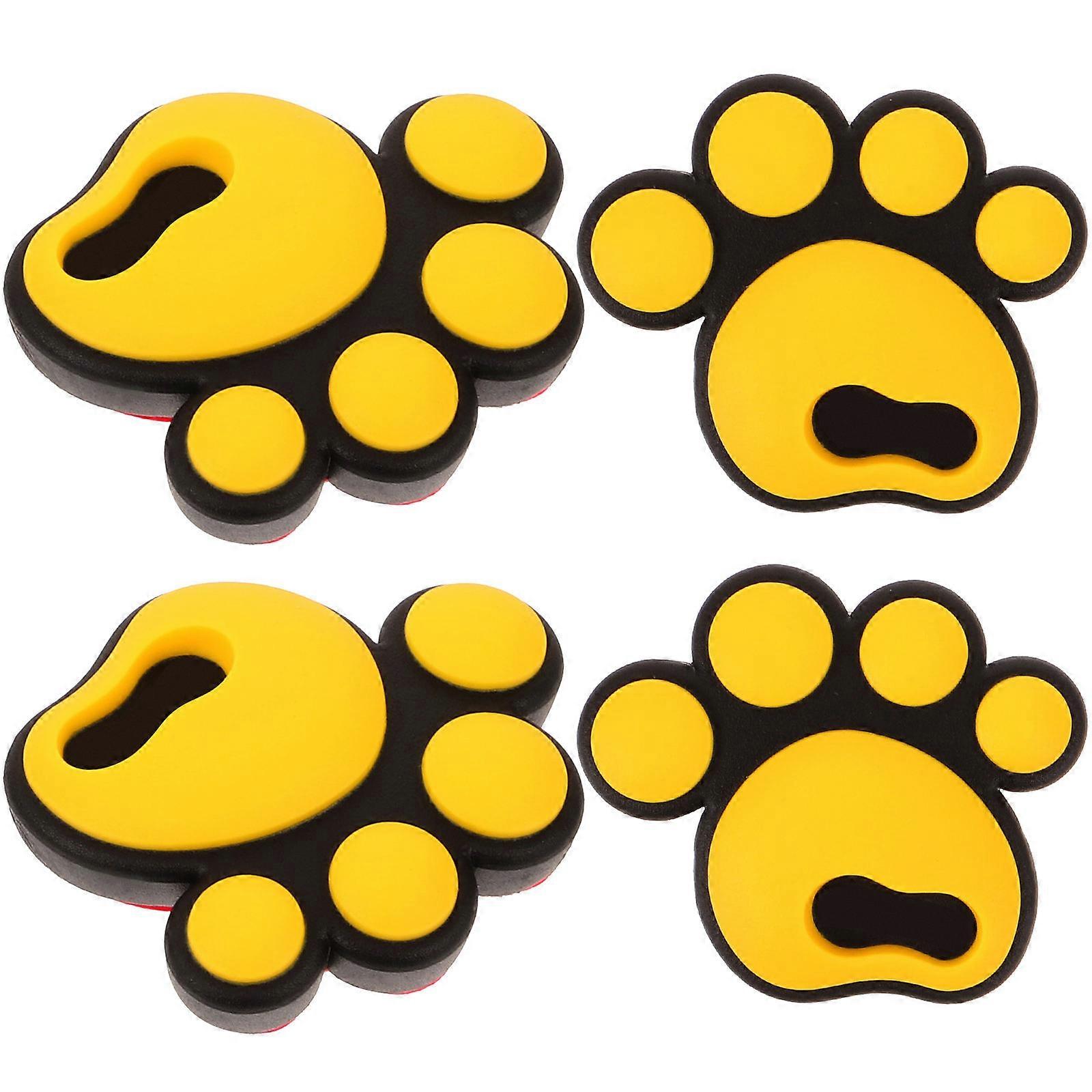 4Pcs Snowboard Anti-Slip Sticker Adhesive Pads for Home Use Yellow