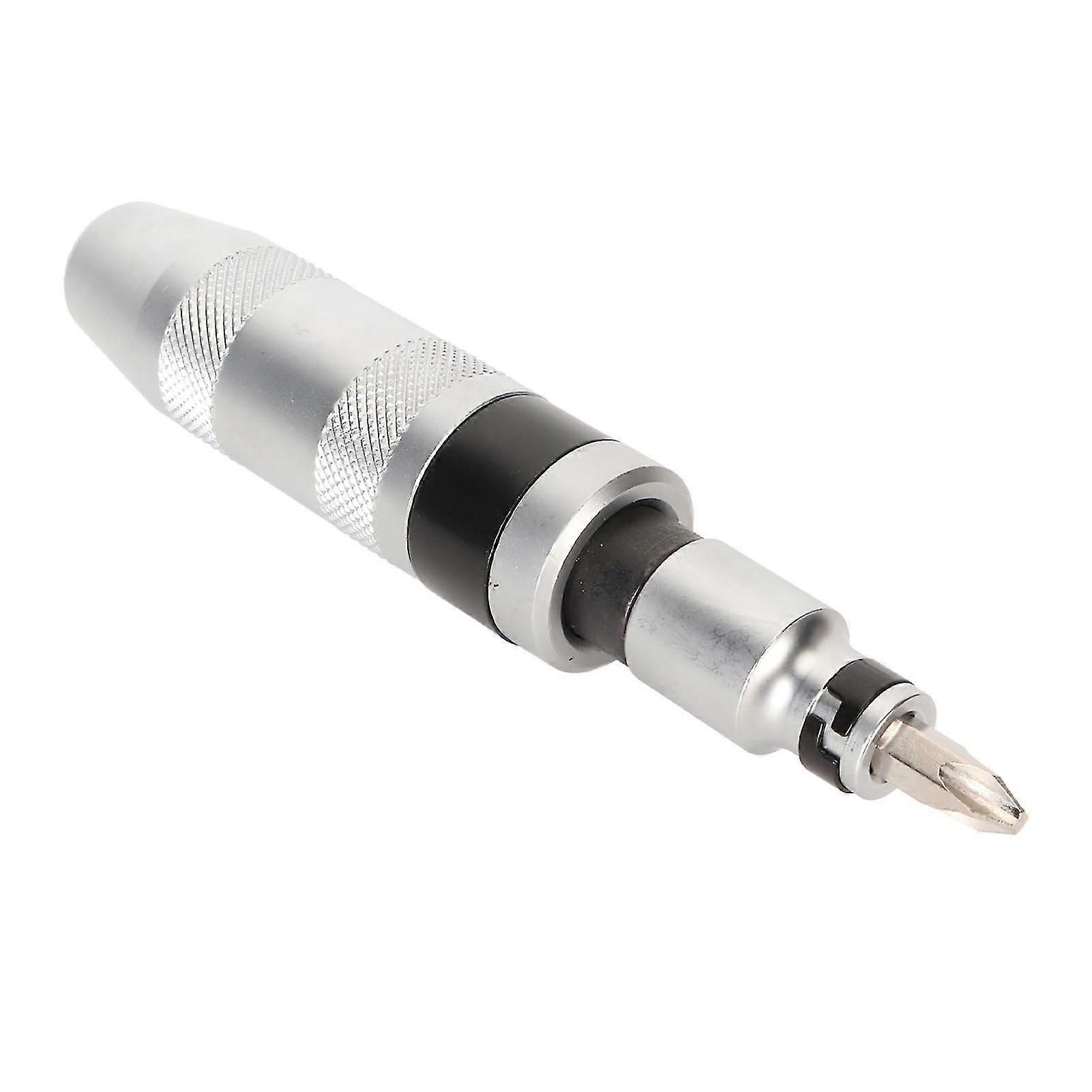 13Pcs Manual Impact Driver Set Aluminium Alloy 1/2in Reversible Handheld Impact Screwdriver and Impact Screwdriver Bits