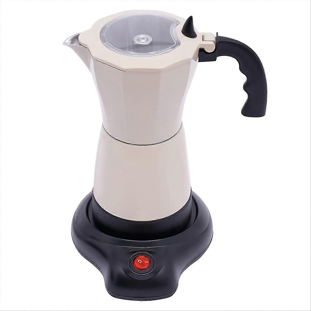 Stovetop Espresso Machine with Electric Heating Plate EU Plug
