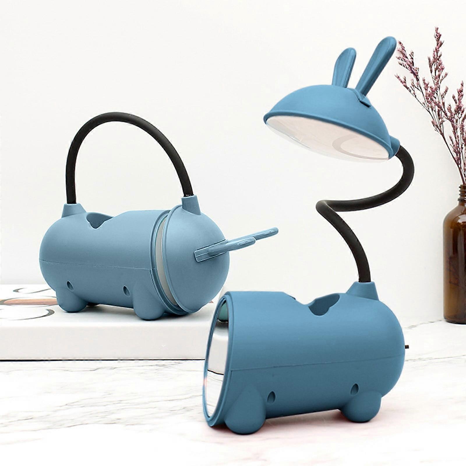 karymi 3-Speed Eye Protection Desk Lamp, Rechargeable USB Student Lamp with Pen, Compatible with Dorm & Homework, Back to School Deal