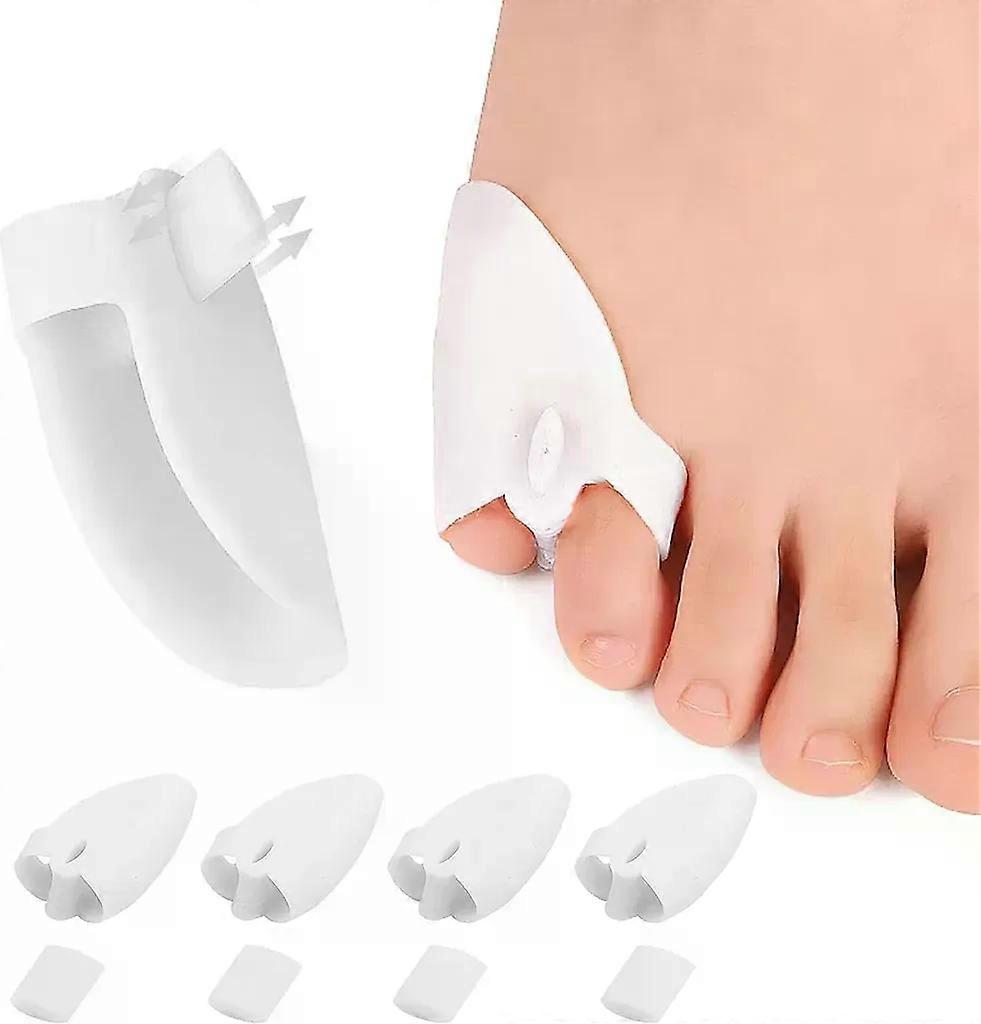 Toe Separator Silicone Toe Protector, 8 Pieces Toe Spreader Little Toe Toe