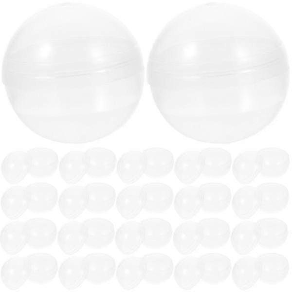 50 Pcs Vending Machine Empty Capsules Toy Vending Machine Round Clear Capsules