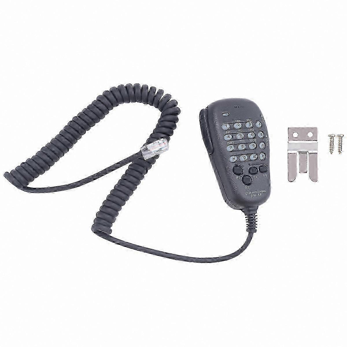 Two-Way Radio Speaker Mic, DTMF Microphone for Mobile Transceivers, Compatible with Multiple Models