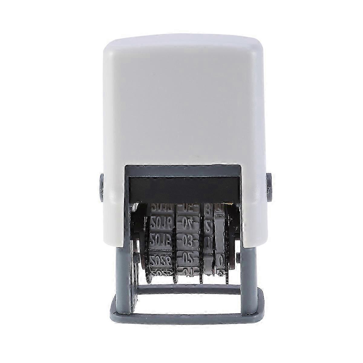 Roller Stamp Date Stamper Self Inking Wooden Construction for Scrapbooking Decor