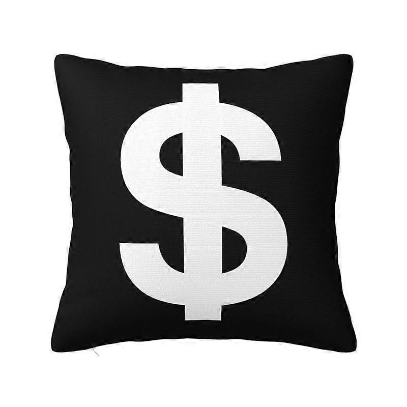 c554アメリカンマネーダラーロゴクッションカバー35x35cmソファカーシート用ソフトポリエステルスロー枕カバーホームデコレーション枕カバーkjs554
