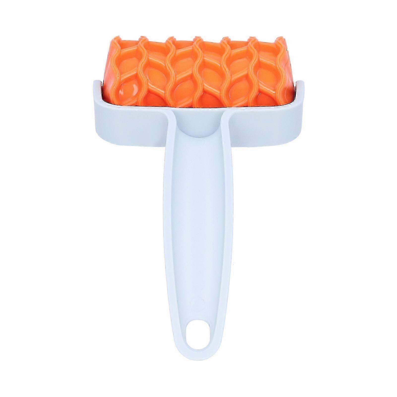 Baking Tool Pastry Cutter Roller Cookies Biscuits Mold Making Baking Tool for Kitchen,Orange