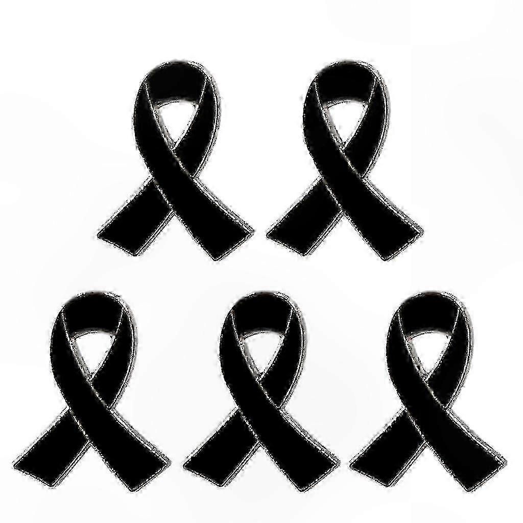 Elegant Enamel Ribbon Brooch Pin Set of 5 for Women