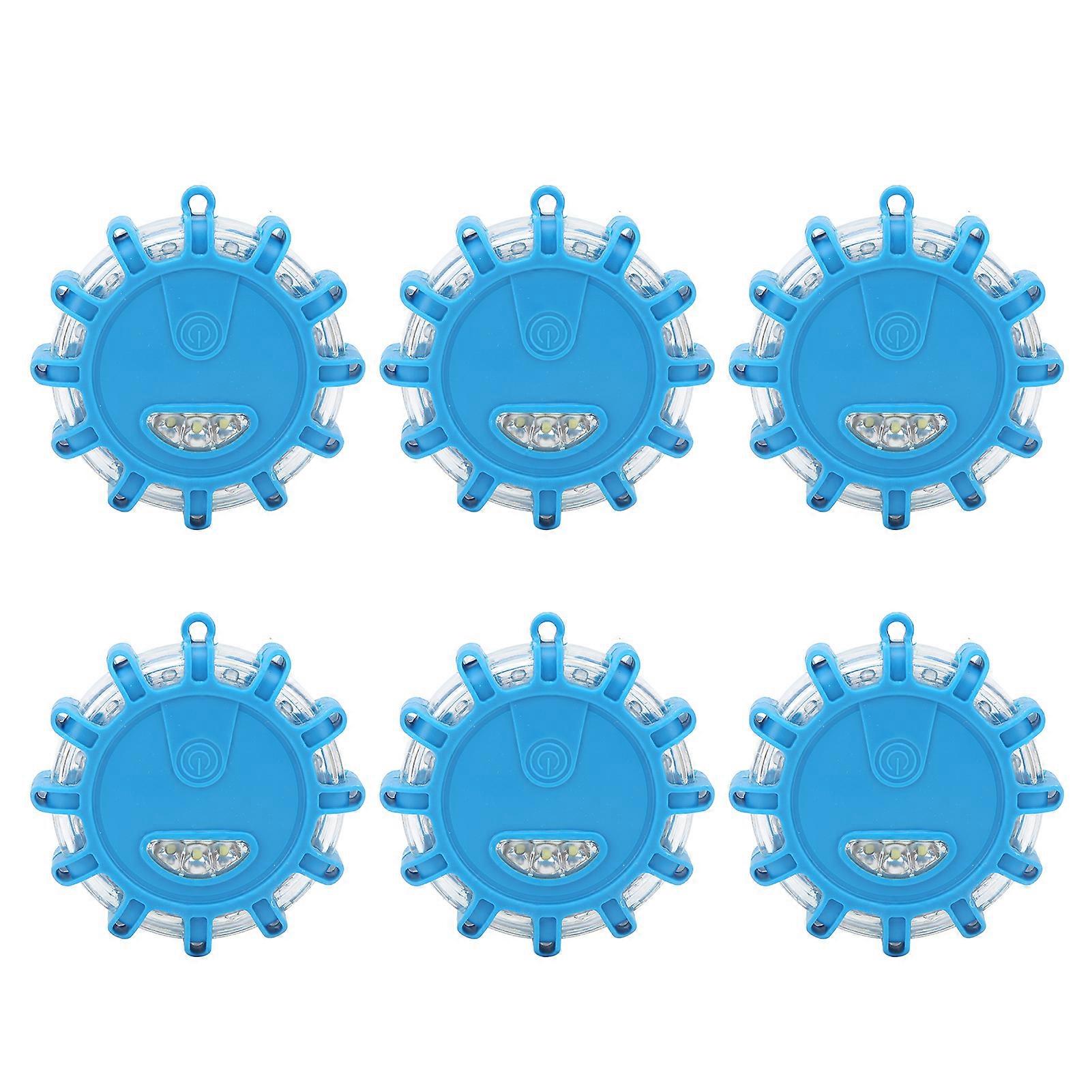 Dustproof LED warning light for home 6PCS 12V high brightness blue light