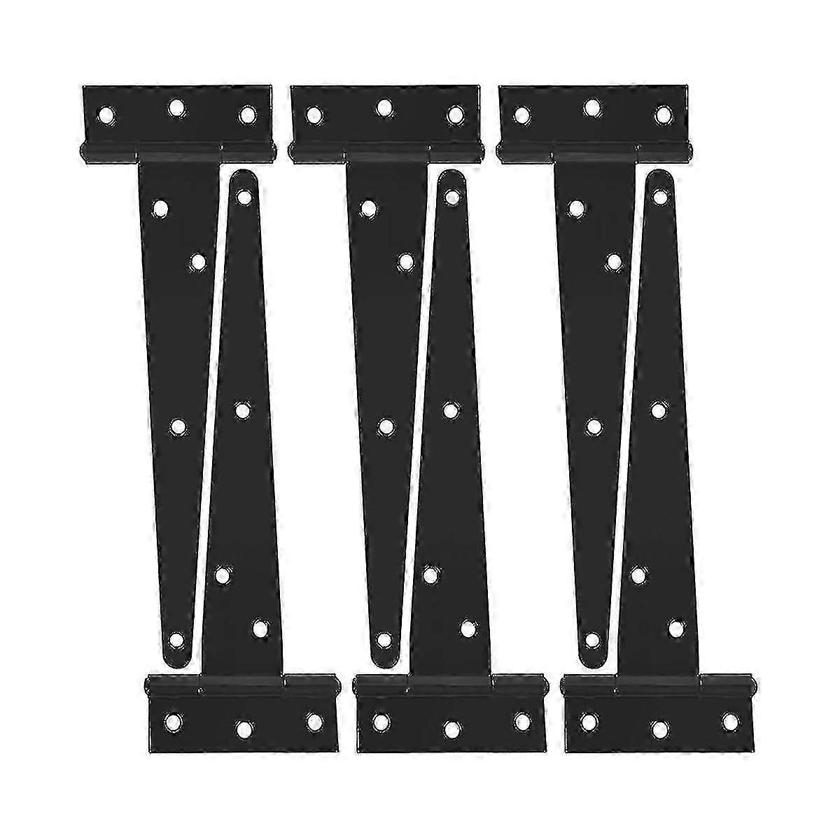 Heavy Duty T Hinge Gate Hinge T Strap Hinge Barn Hinge Fence Hinge Shed Hinge Door Hinge Black Wrou hwySH