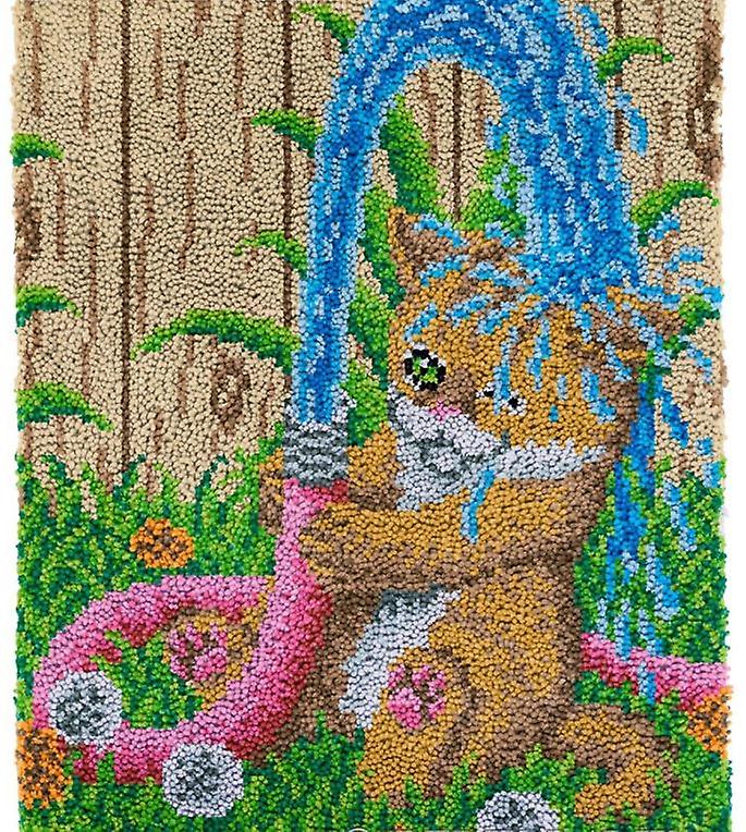 Rug Making Latch Hooking Kit | Naughty Cat
