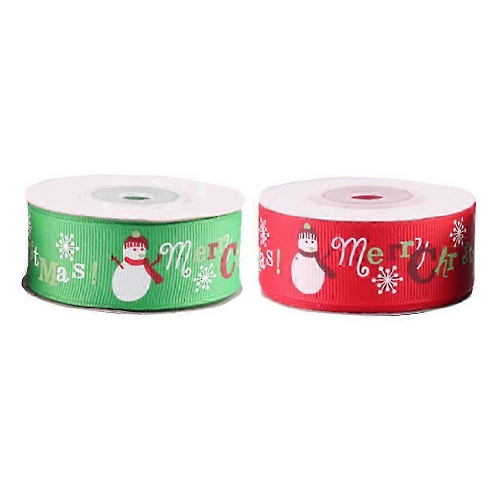 Polyester Ribbon Christmas Ribbon for Craft and Wrapping 6 Rolls Assorted
