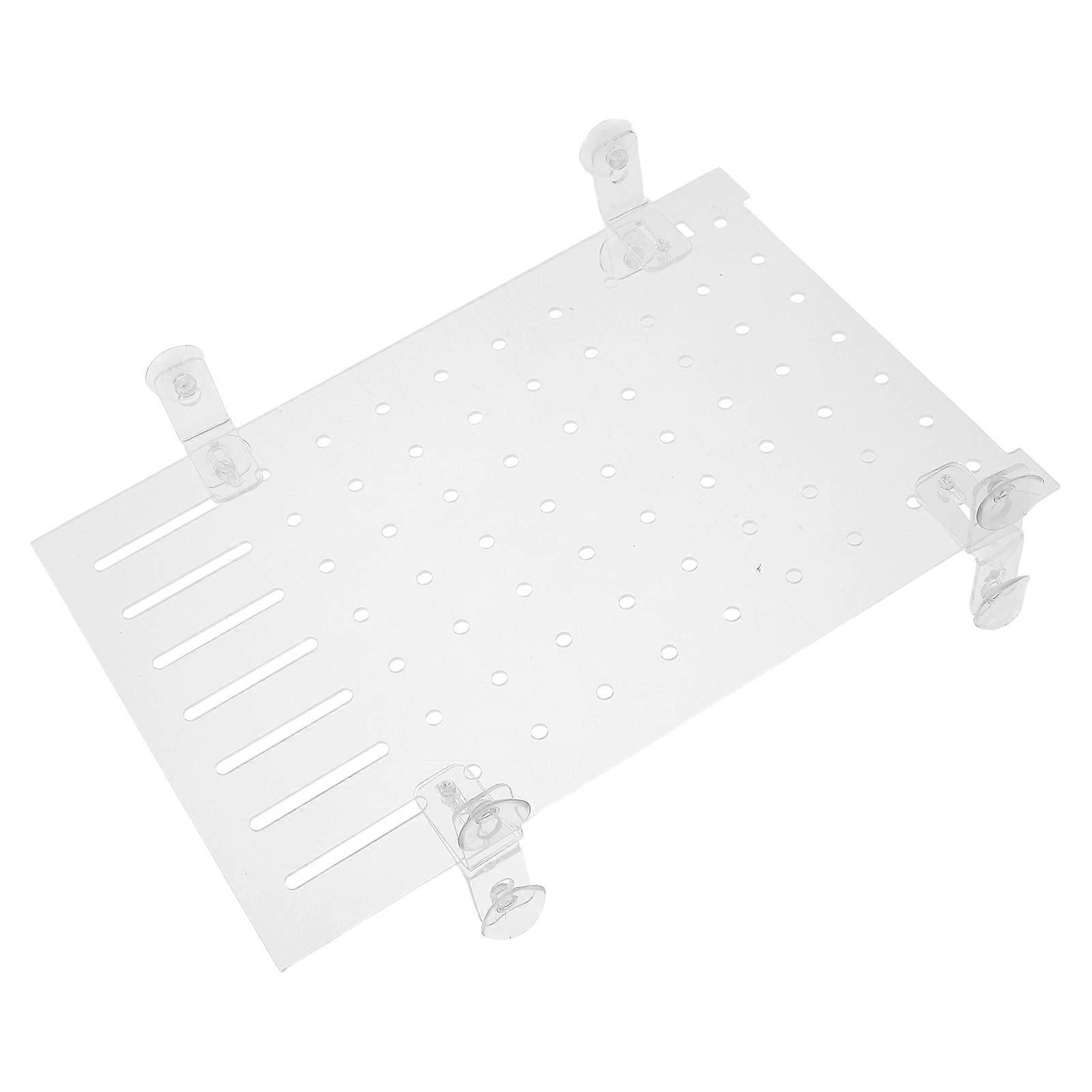 Clear Acrylic Fish Tank Divider For Home Aquarium Partition With Suction Cups Transparent Material 1 Set