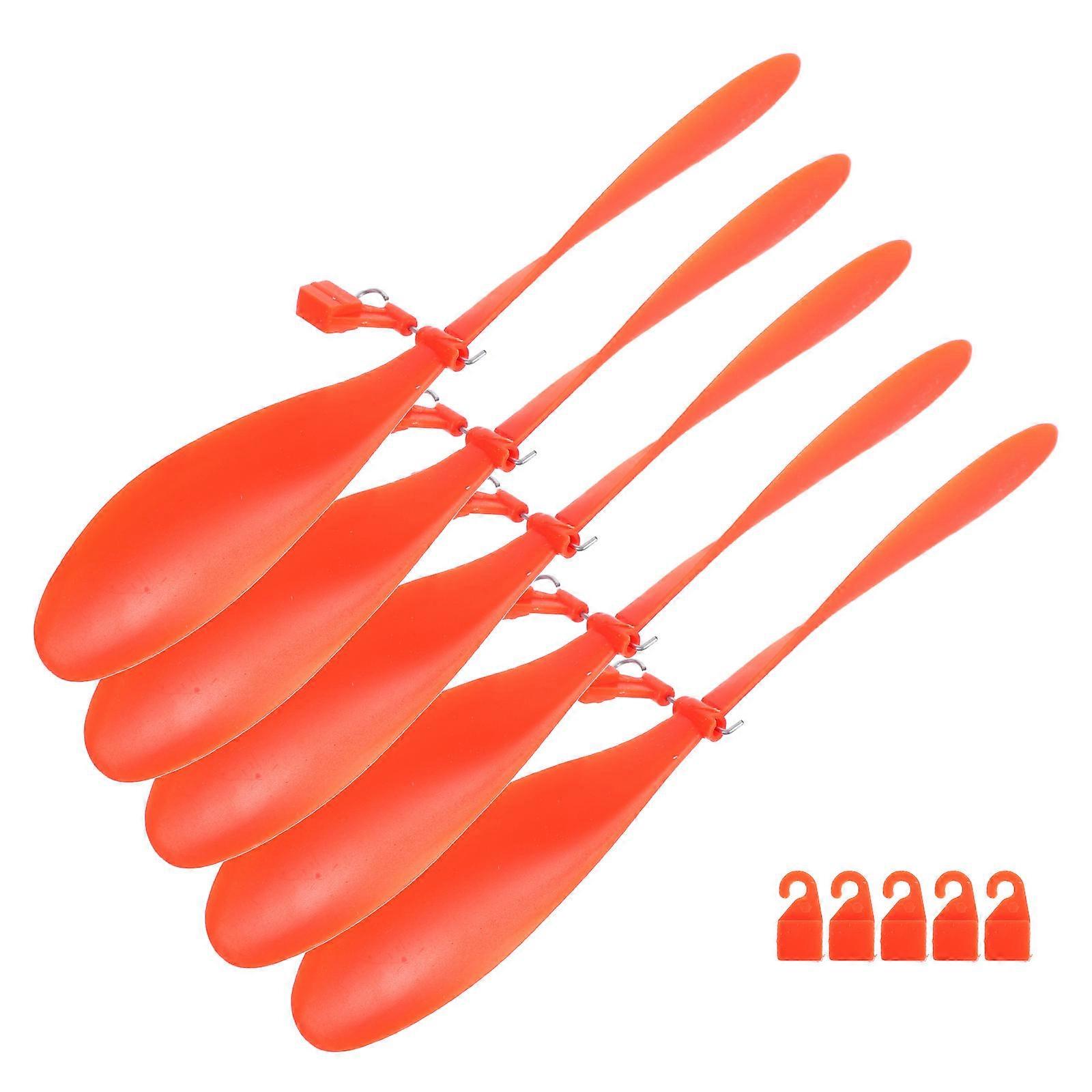 Helicopter Model Propeller for Aircraft Replacement 5Sets Plastic Red