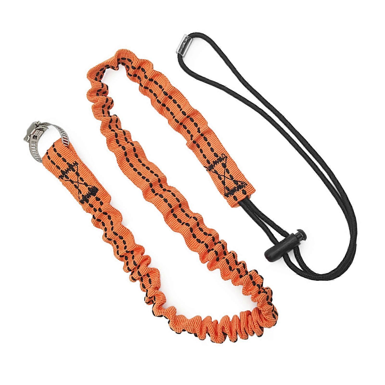 Portable Tool Lanyard Portable Anti-Falling Safety Rope Tool Leashes Retractable Bungee Cord with Fixed Hose Clamps Multicolor