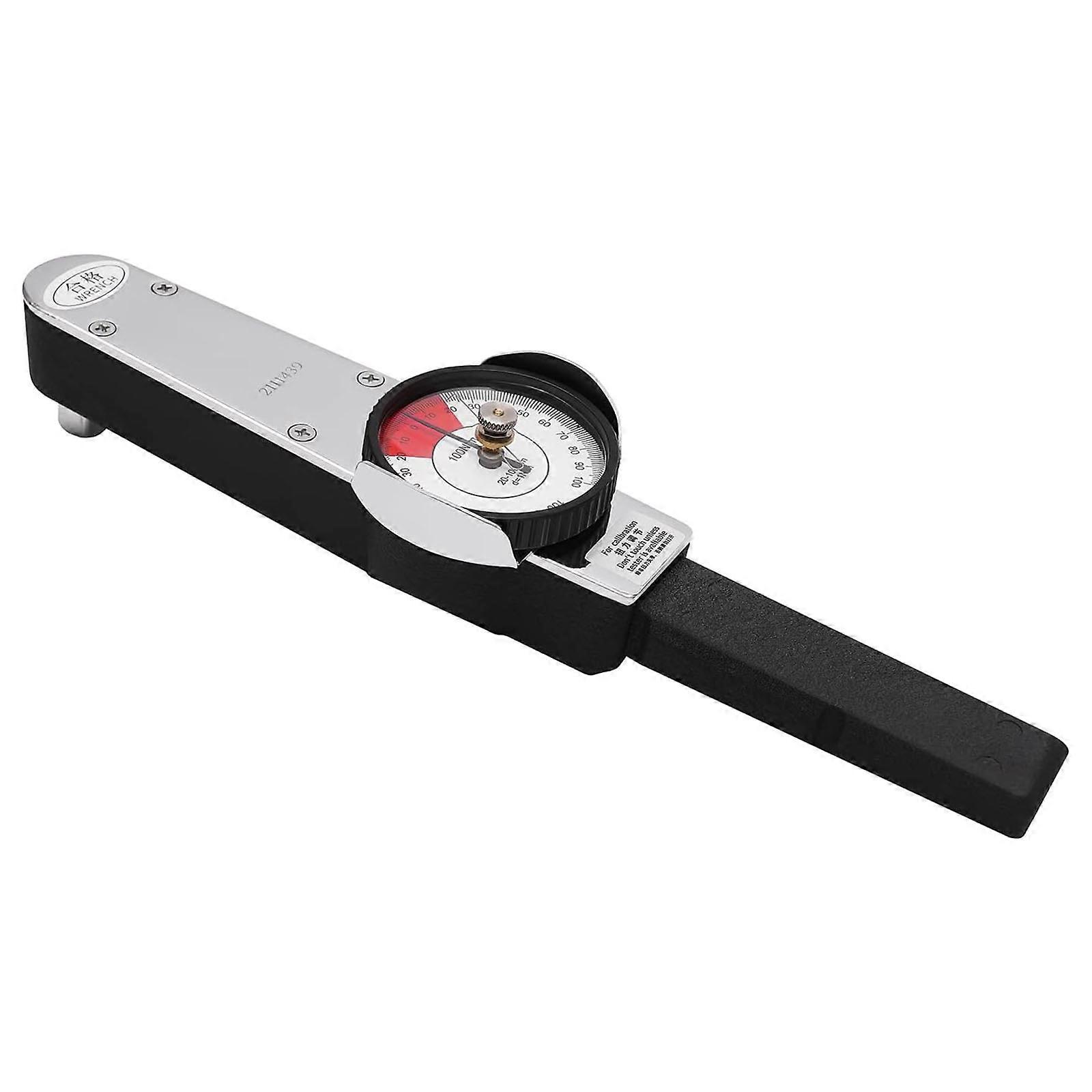Industrial Strength Dialled Indicator Torque Wrench Tester with 0-100N.m Measurement Ranges Peakly Value Retention System Multicolor