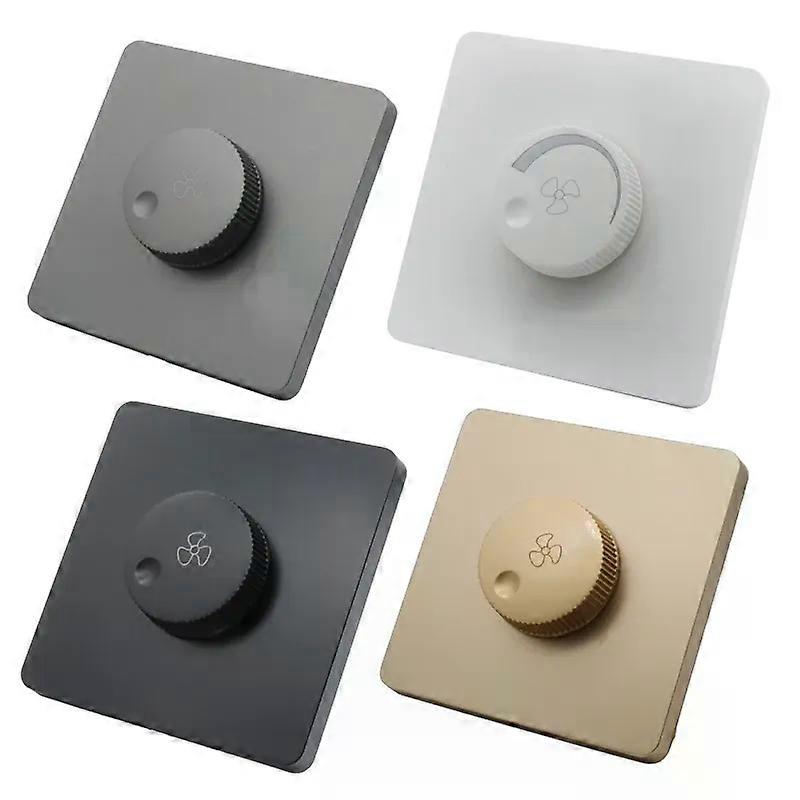 220V Ceiling Fan Speed Control Switch Wall Button Dimmer Switch Stepless Speed