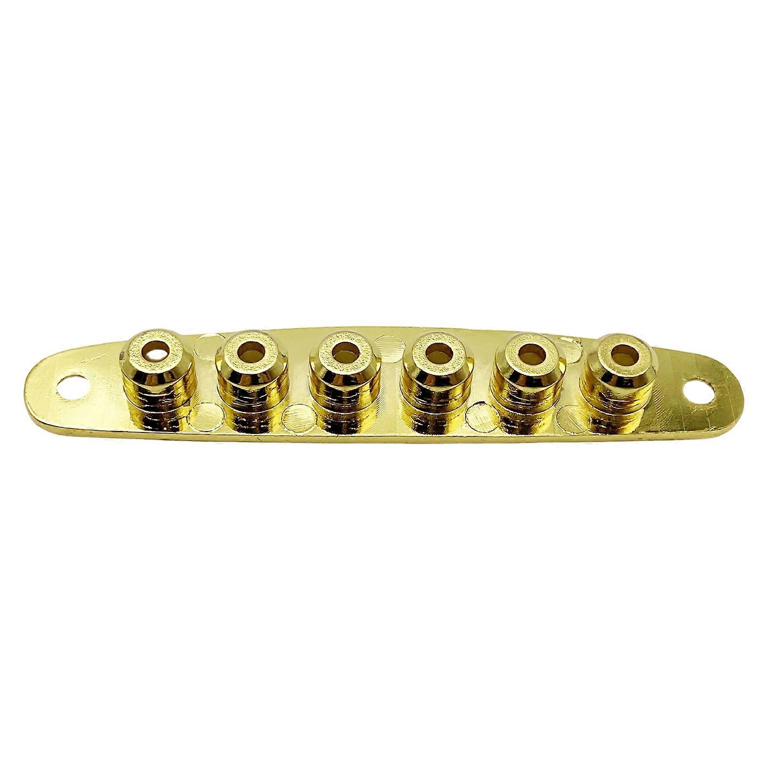 Electric Guitar Bridge Ferrules String Alignment Consistent Tone Response Universal Fitment Without Professional Tool  Gold