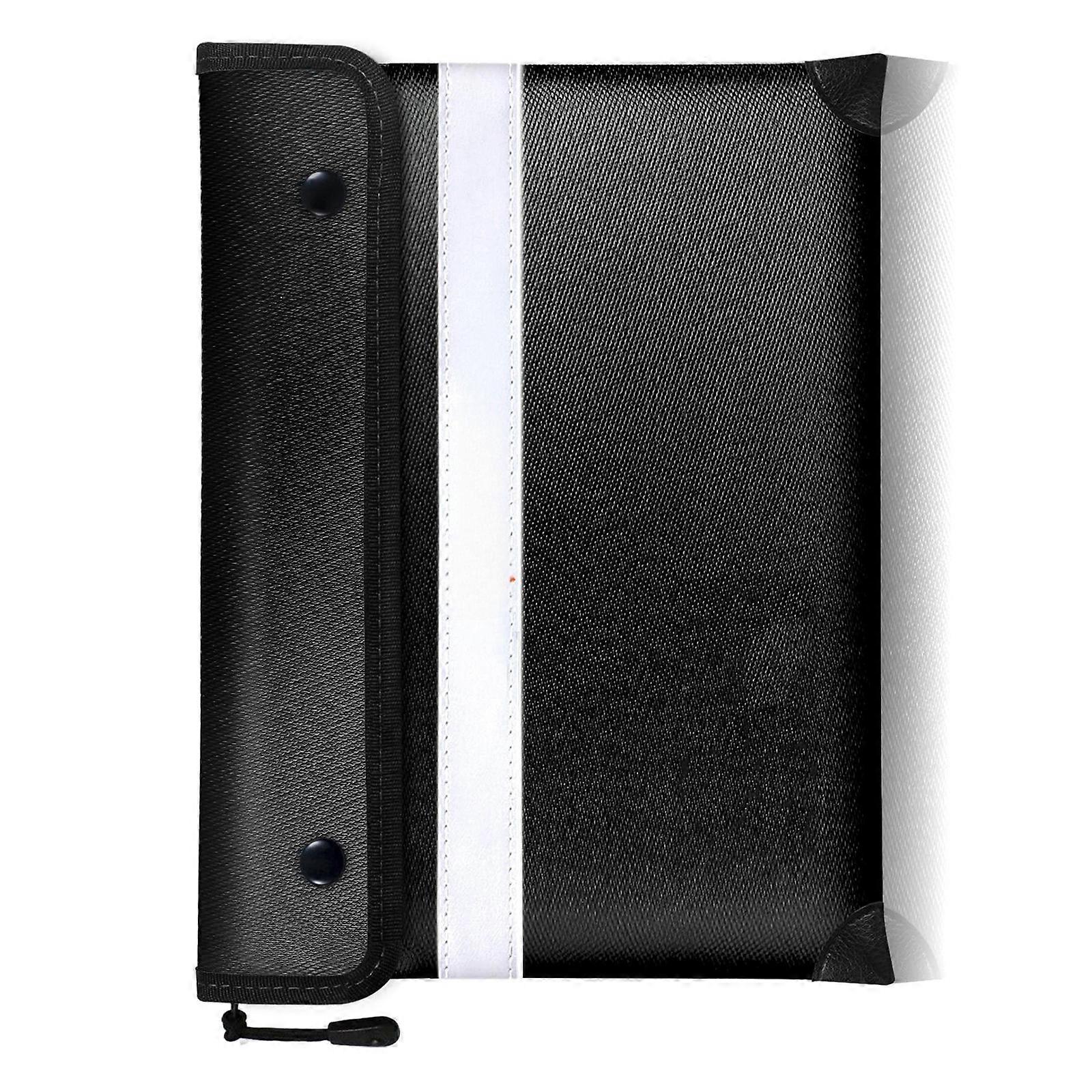 Fire Safe Pouch 5200°F 13x10in Fireproof Document Bag with Zippers Lock Reflective Strips Heat Insulated Organizers Bag Multicolor