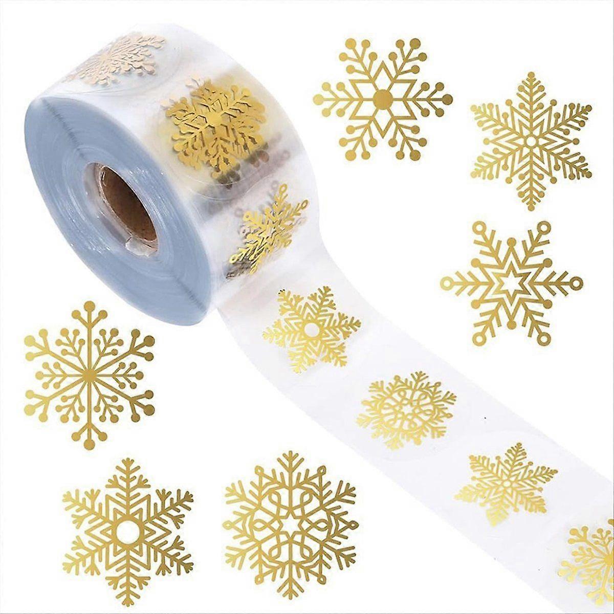 Clear Christmas Stickers Roll