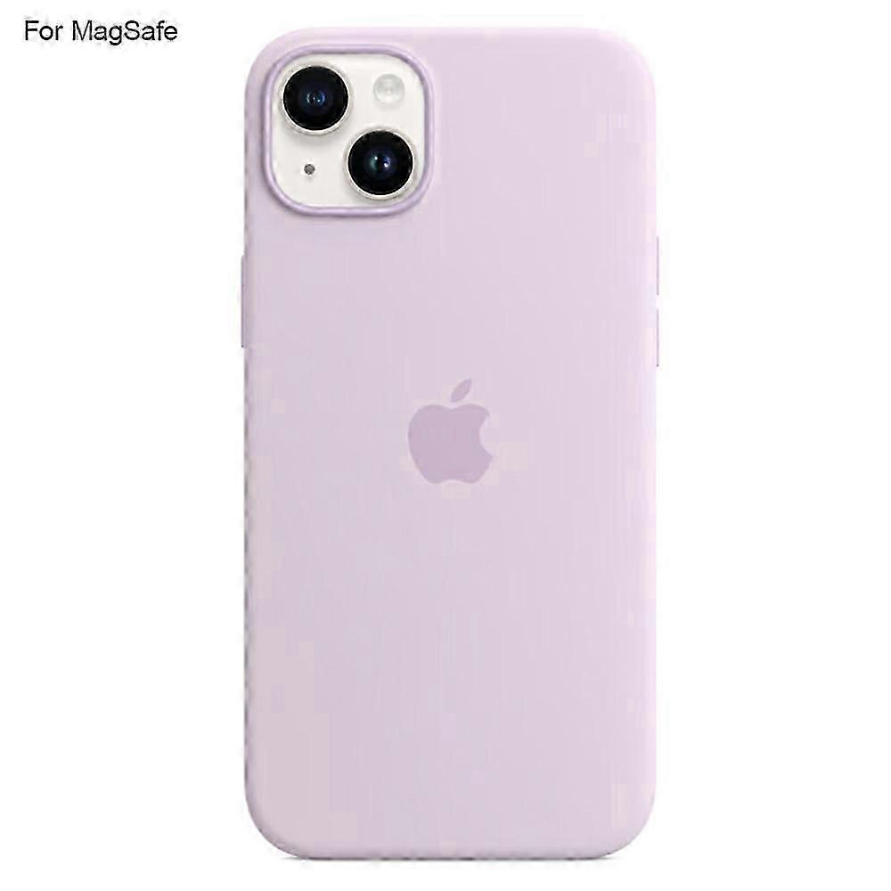 لغطاء خلفي للهاتف من السيليكون السائل من iPhone 14 MagSafe مع تصميم منبثق التعريفي