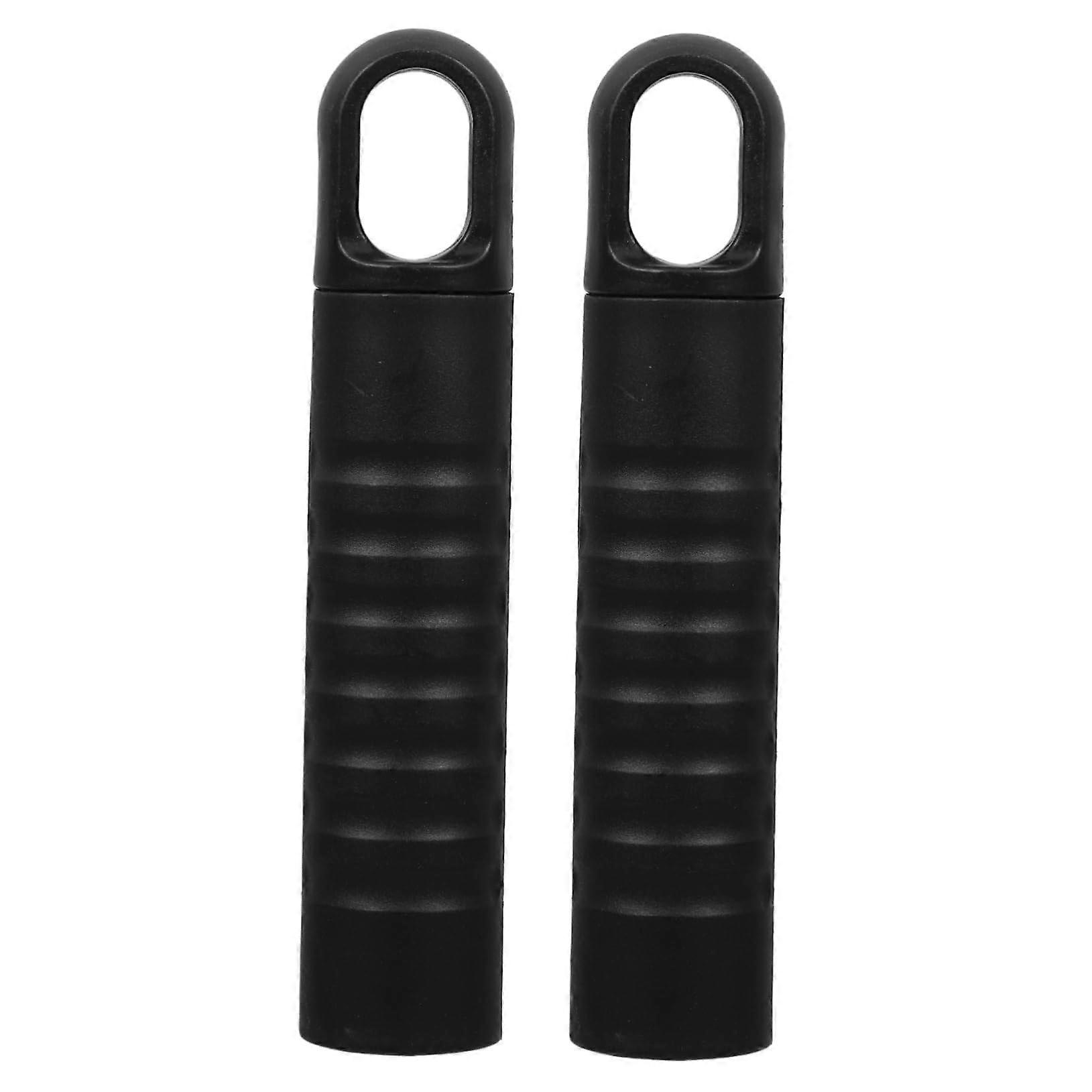 2 Pack Broom Handle End Caps 25mm Plastic Mop Pole Grip Sleeves Replacement for Sweeping Tools