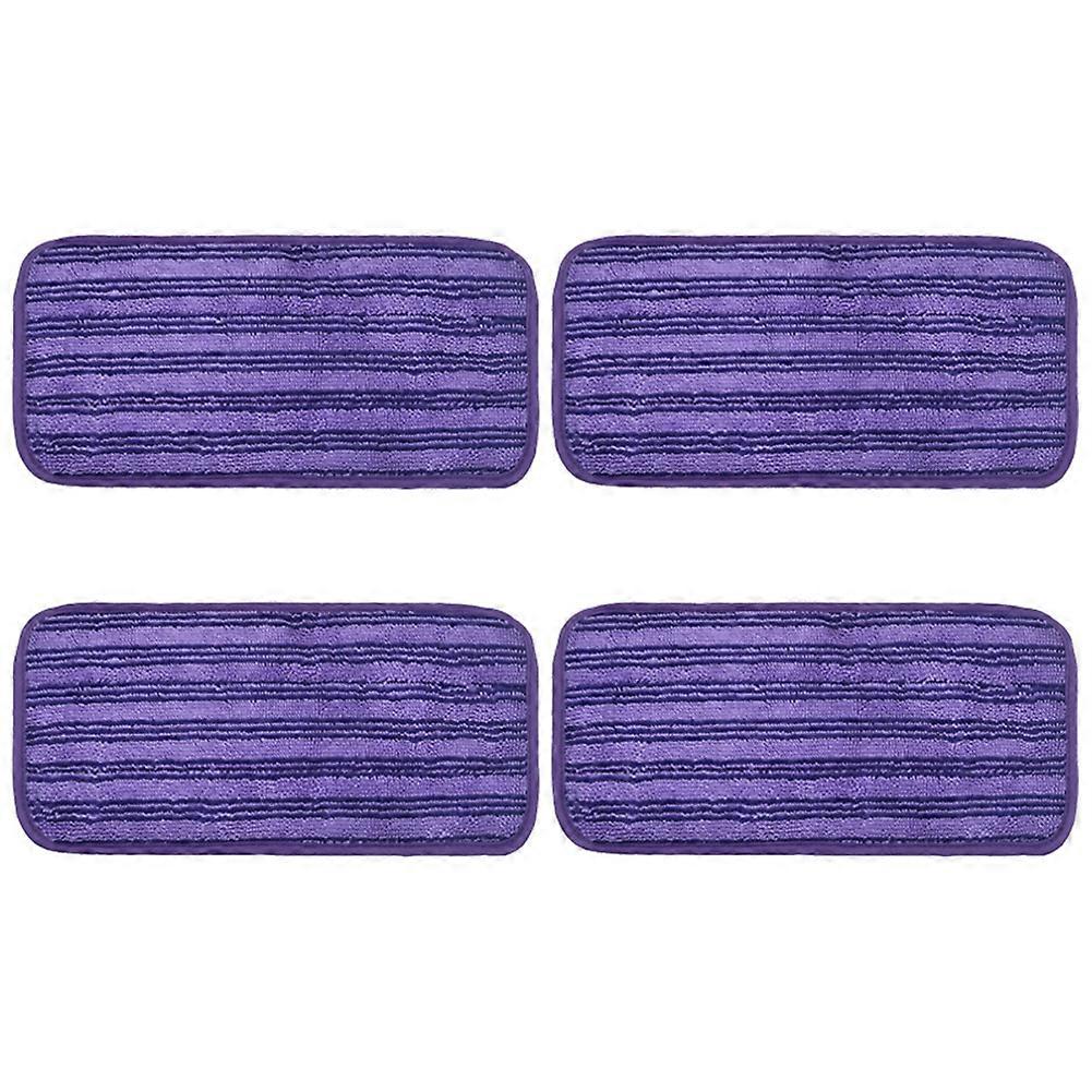 4PCS Reusable Mop Pads for Swiffer Mop Refills Pads 12Inch Replacement Mop Pads for Wood&Multi-Surface Floor Cleaning A