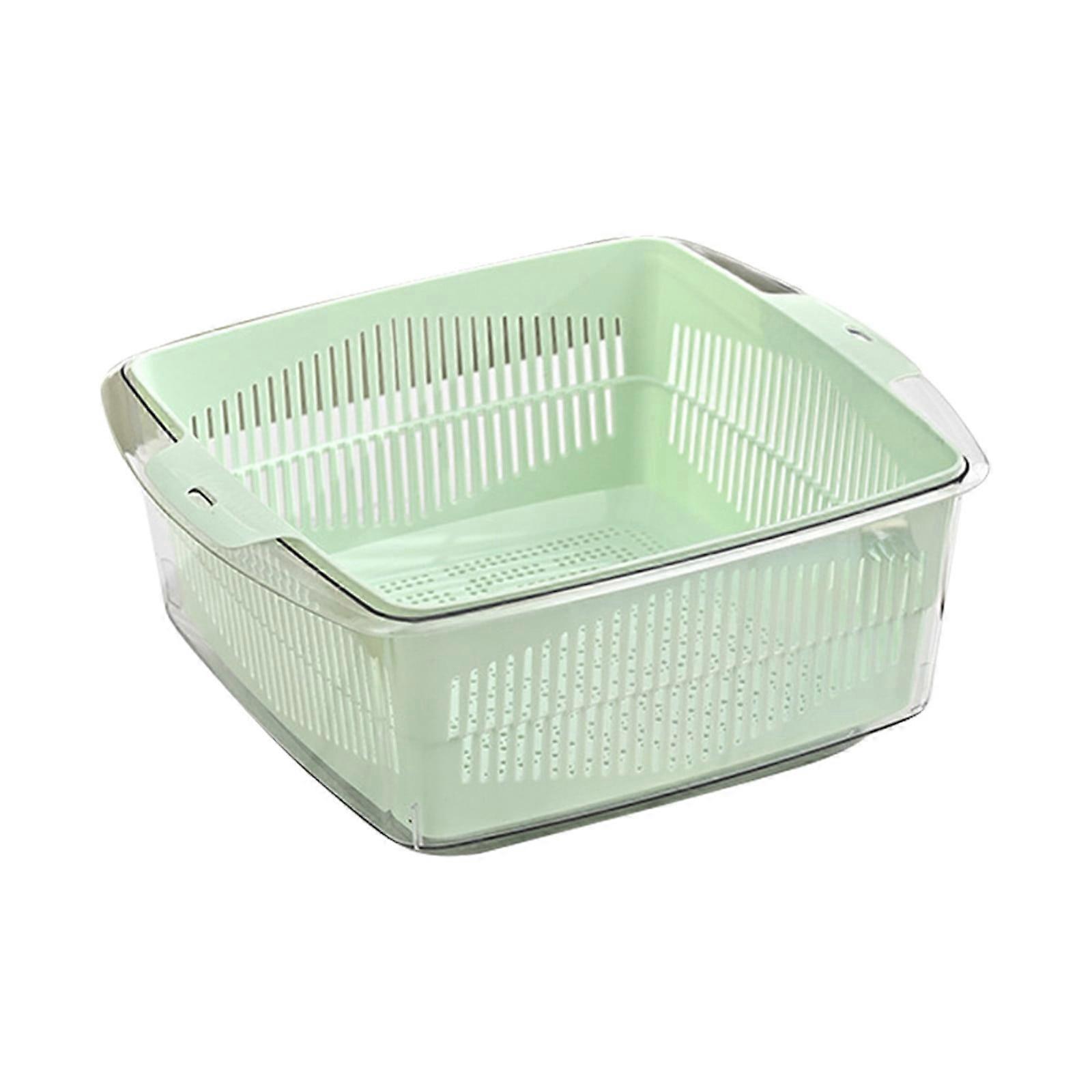 Vegetable Basket Strainer & Soaking Bowl, Fruit Washing Basket, Multi-Function Kitchen Drainage Colander