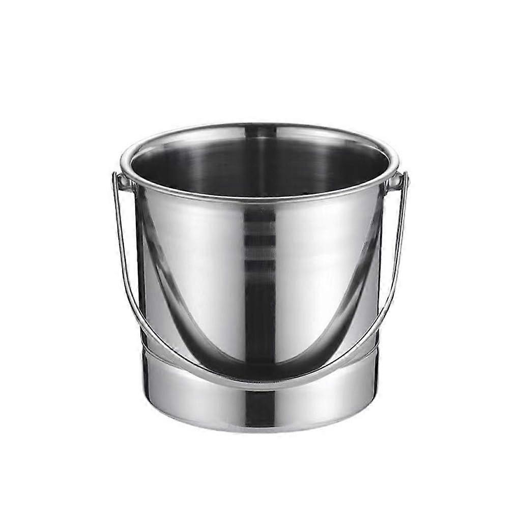Stainless Steel Ice Bucket with LongLasting Ice Retention for Parties and Home Bar, 12.5x14.5cm