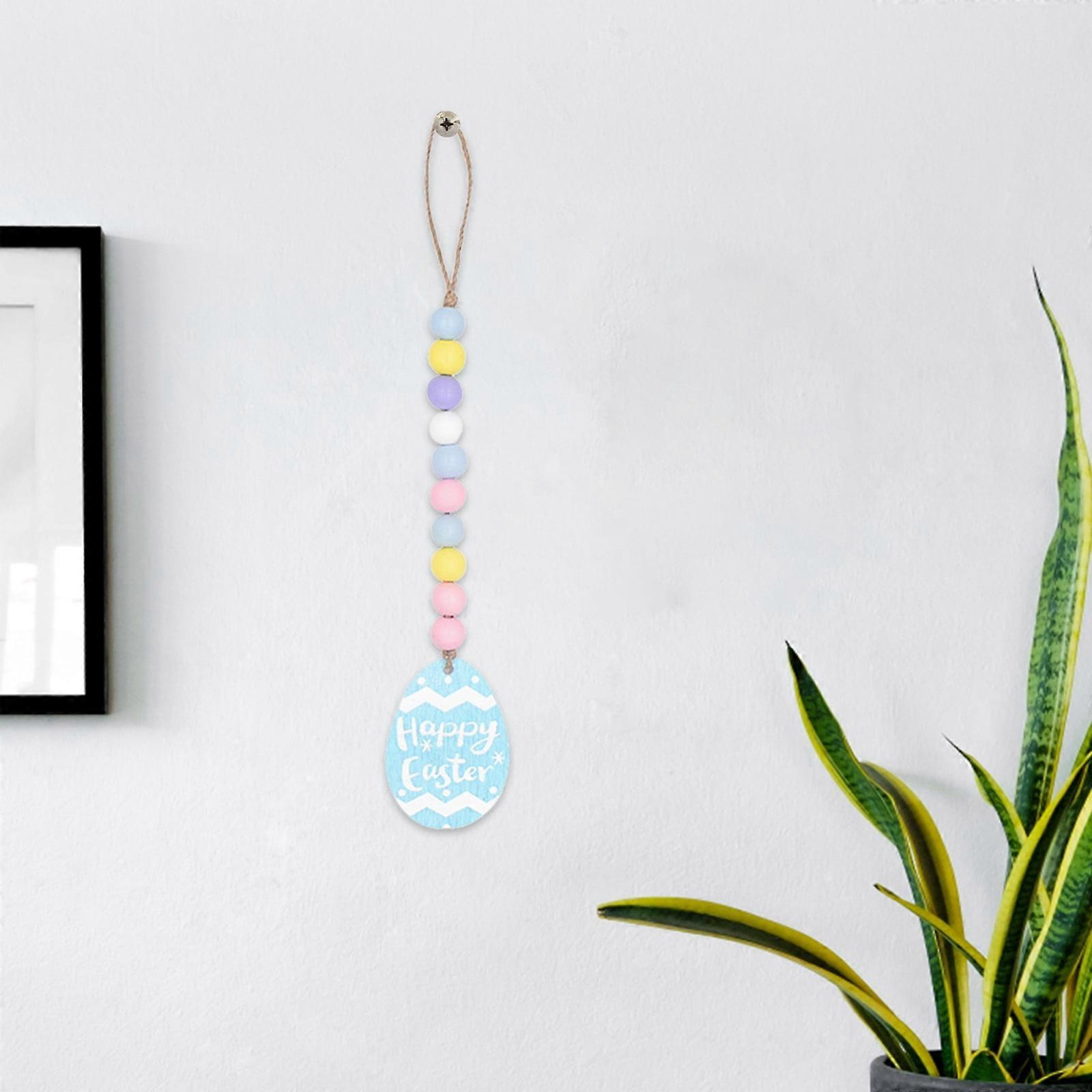 WinysinNew Easter Beaded Five Piece Set Egg Beaded Easter Party Home Decoration Pendant