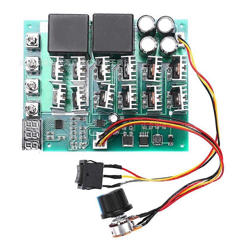 DC 10-55V 100A Motor Speed Controller PWM HHO RC Reverse Control Switch with LED Display
