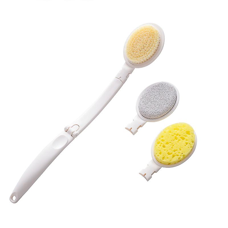 Back Cream Applicator With 2 Replacement Heads(48x8cm), Bendable Long Handle Back Body Lotion Applicator