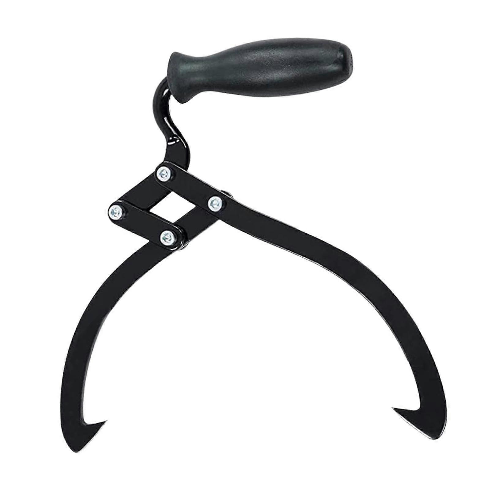 Log Tongs 10.5in Heavy Duty Log Lifting Hook with Wood Claw for Firewood Carrying