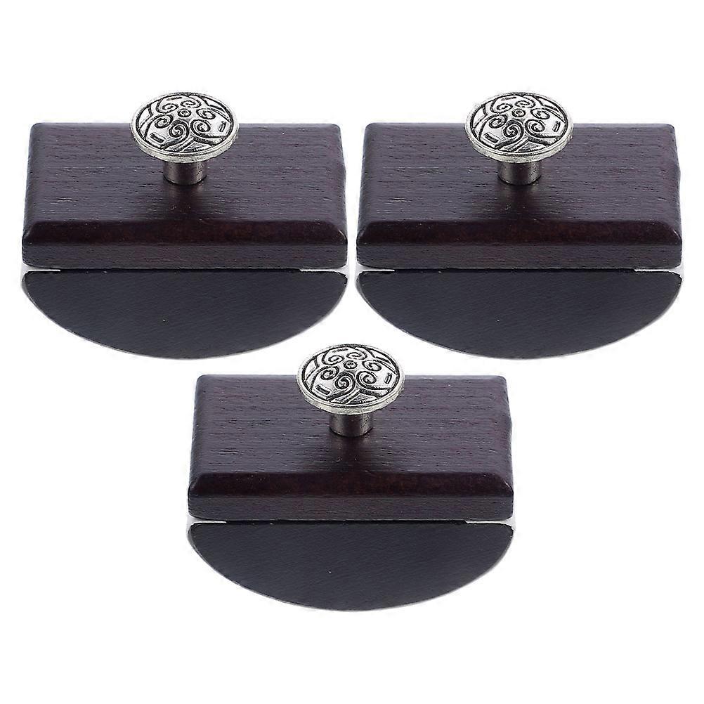 Absorbent Ink Blotter Wooden Rocking Calligraphy Tool for Study 3Pcs