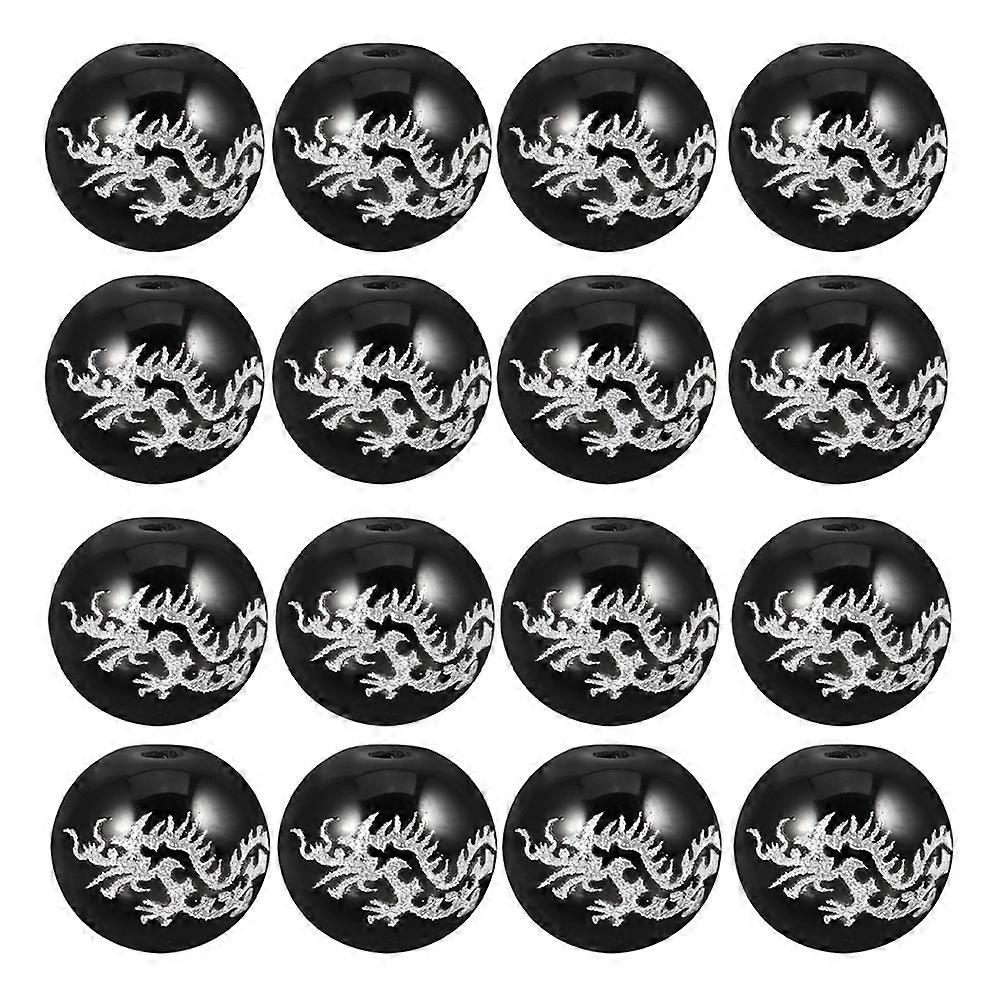 Beads Round Agate Beads for DIY Jewelry Making 48Pcs