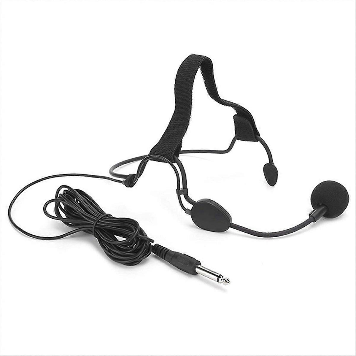 6.35MM Plug Dynamic Headband Microphone Ear Hook Microphone