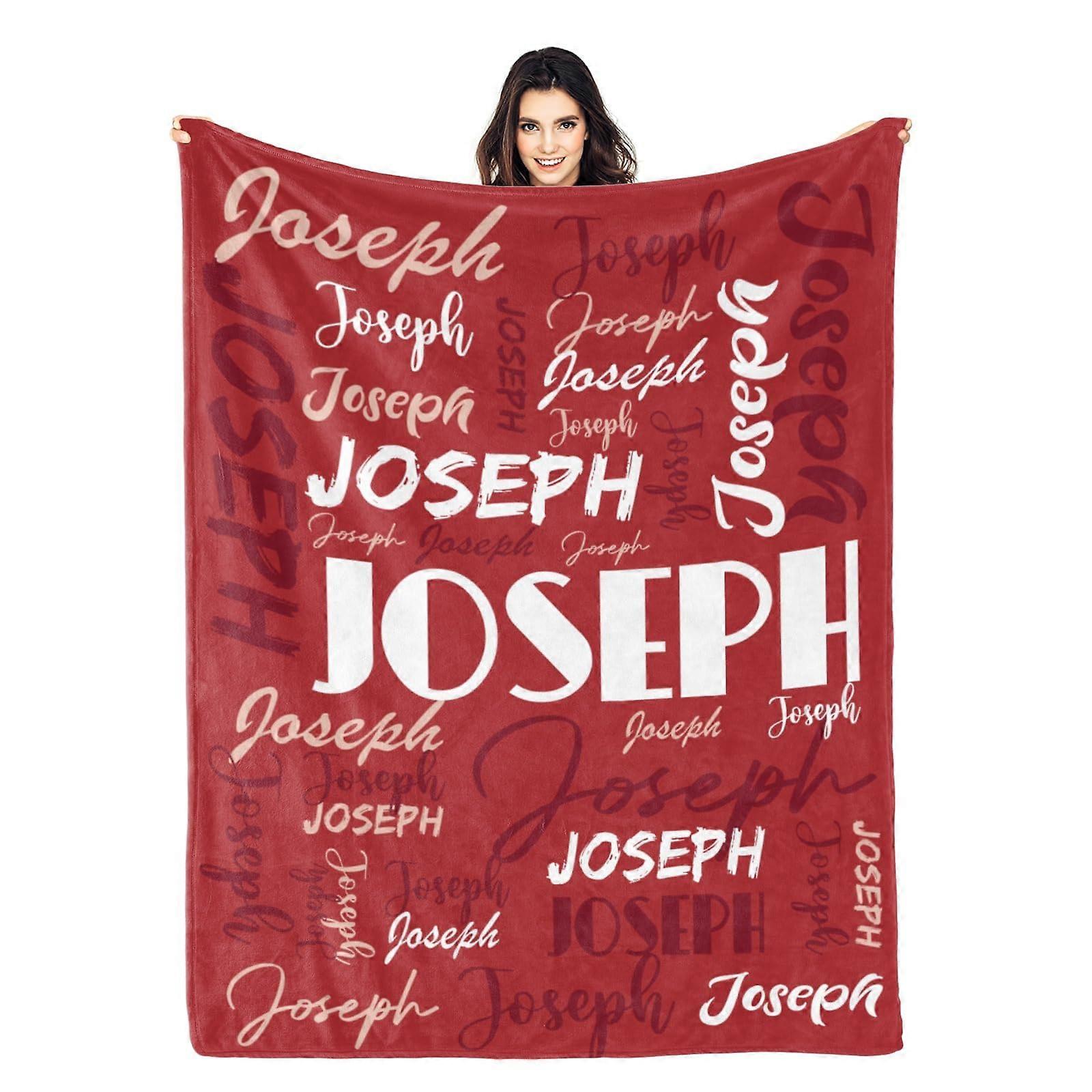 Flannel Blanket Custom Name Design Ultra Soft Throw for Kids and Adults Christmas Gift 40' x 50' Color 11