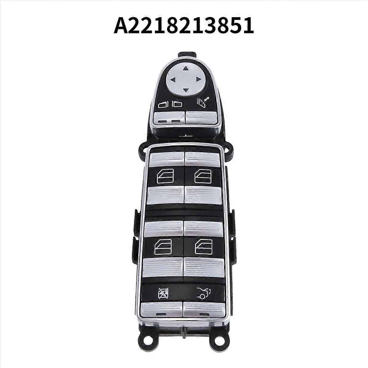 A2218213851 Car Left Driver P-Fold Window Switch Black