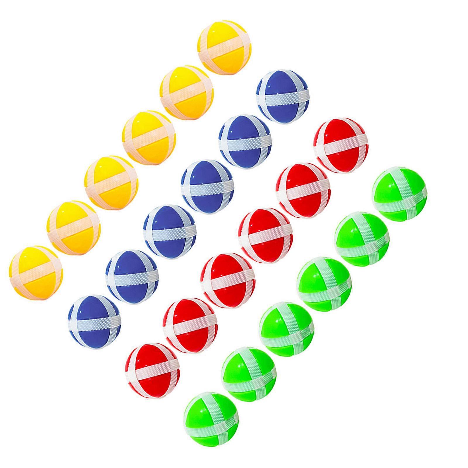 24 stk. stoff dartbrett klebrige baller dart borrelåsballer dart spilltilbehør