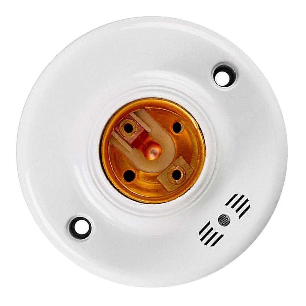 Lamp Bulb Holder Voice Control E27 for Home Use White Socket Base
