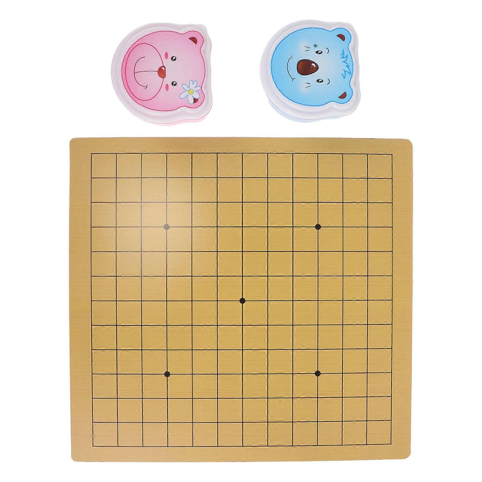 Cartoon Go Game Set for Kids with Lightweight Portable Double-Sided Board