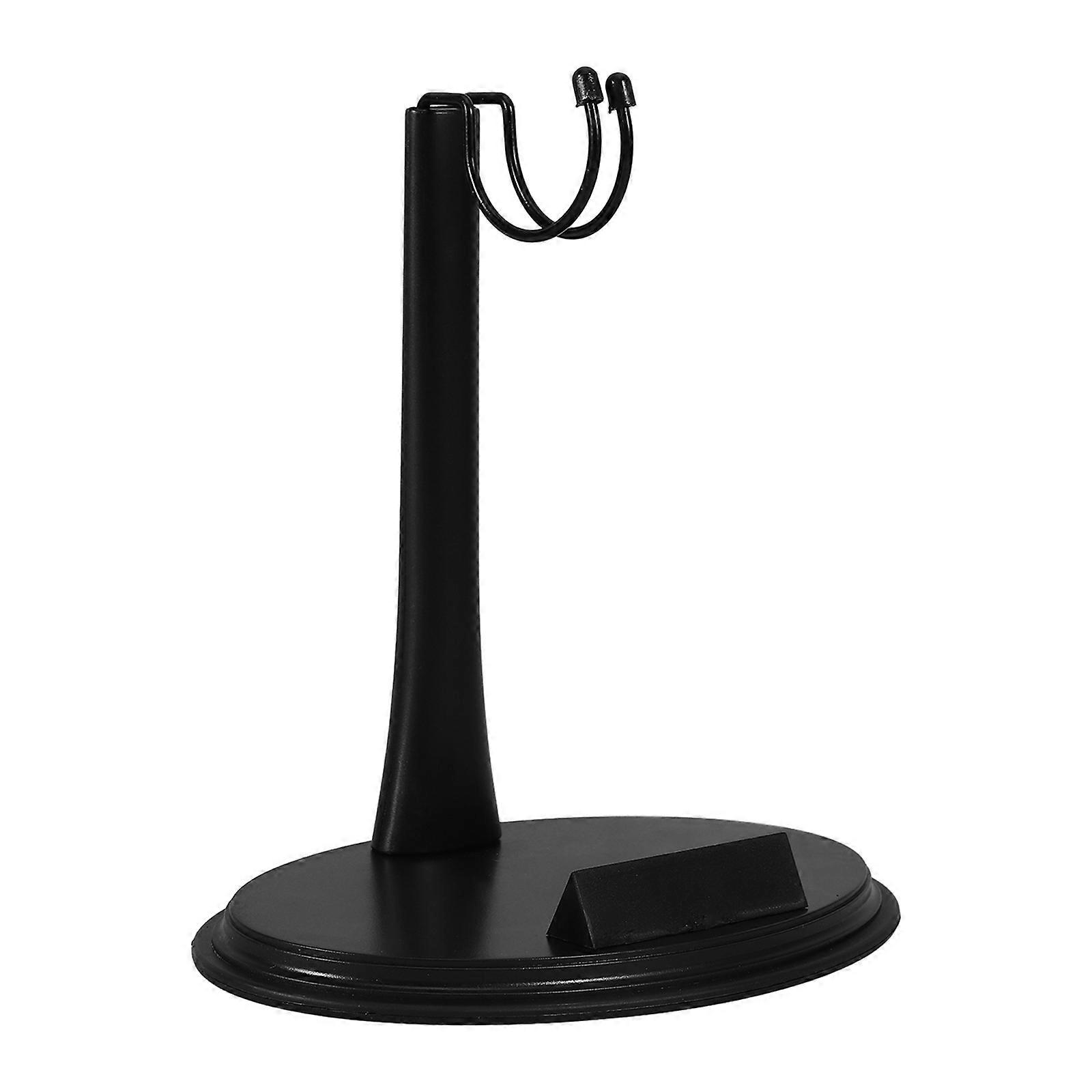 Black Action Figure Display Bracket for Doll Stand with Stable Support