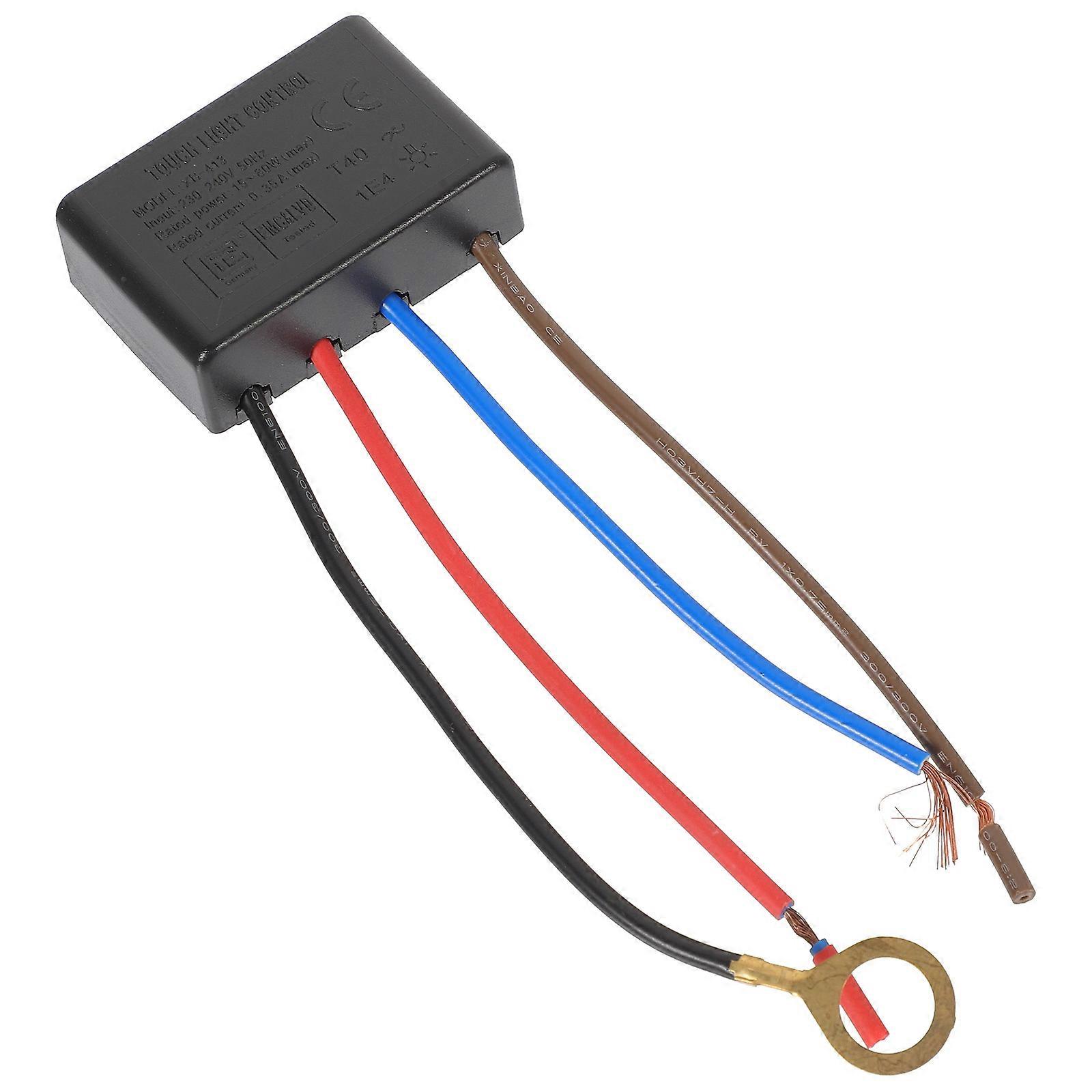 Black Table Lamp Illuminated Dimmer Switch for 4Pcs Dimmable LED Supply