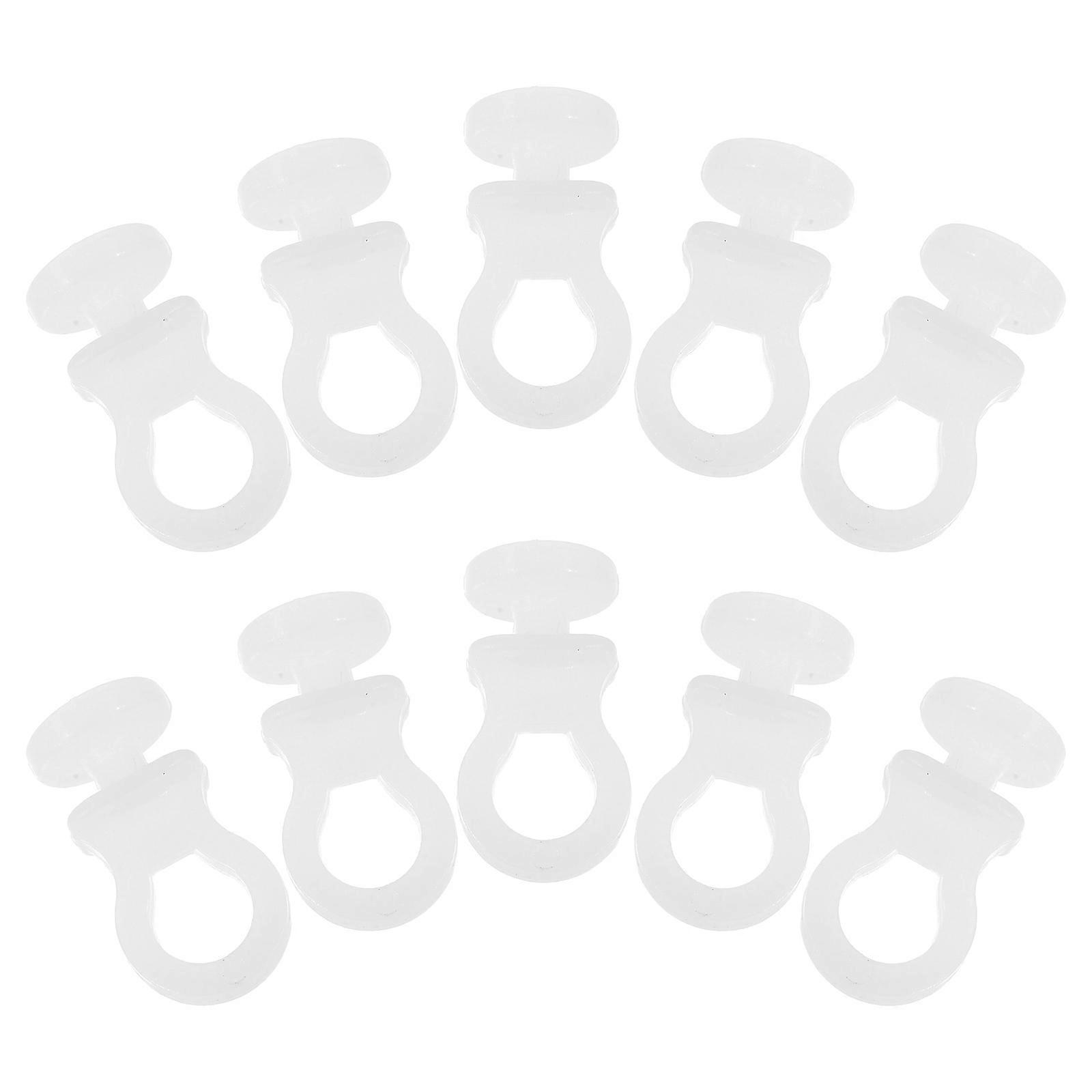 Plastic S Hooks for Hanging Utensils Kitchen Use 100Pcs White Set