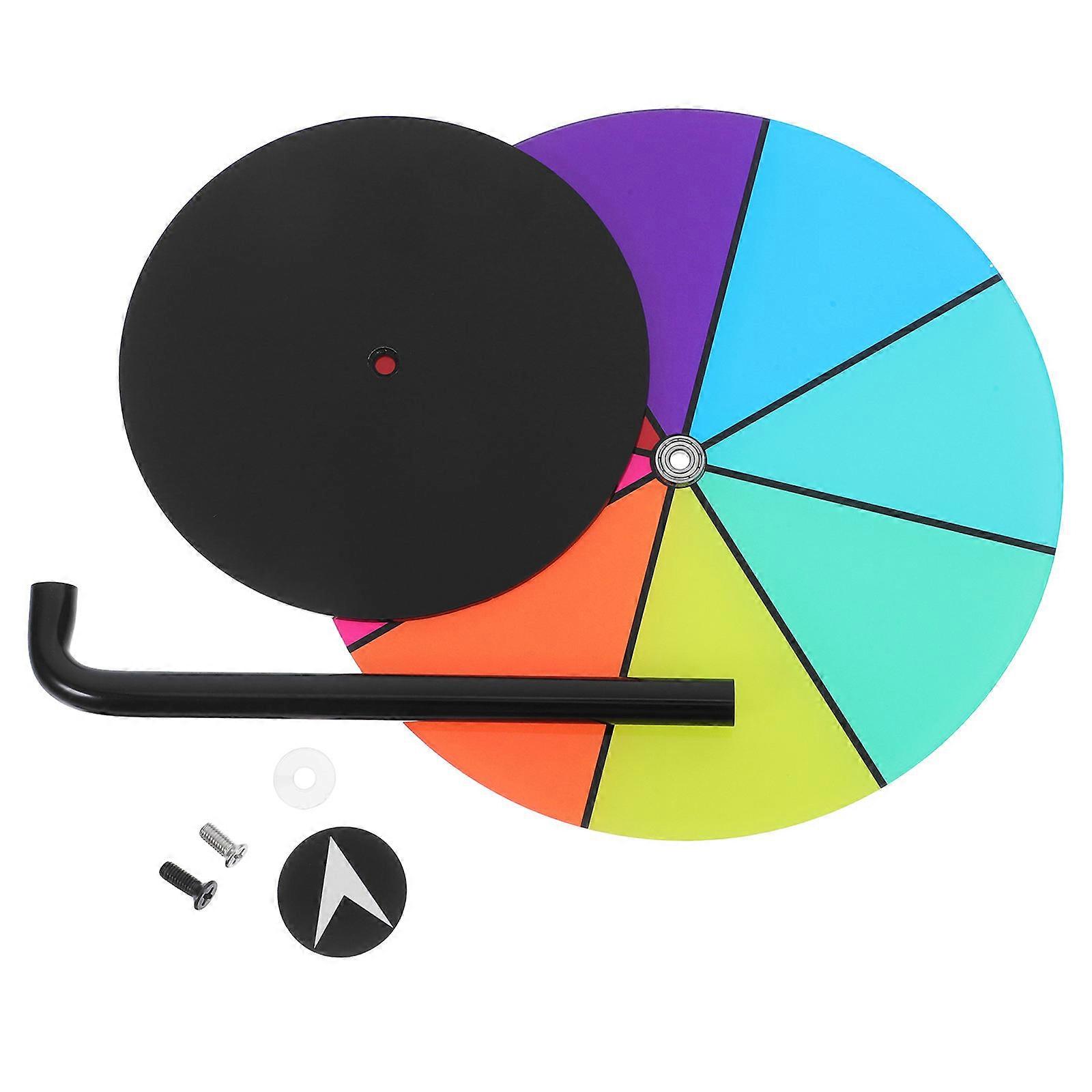 Prize Wheel Acrylic Rotating Game Wheel with Dry Erase Surface