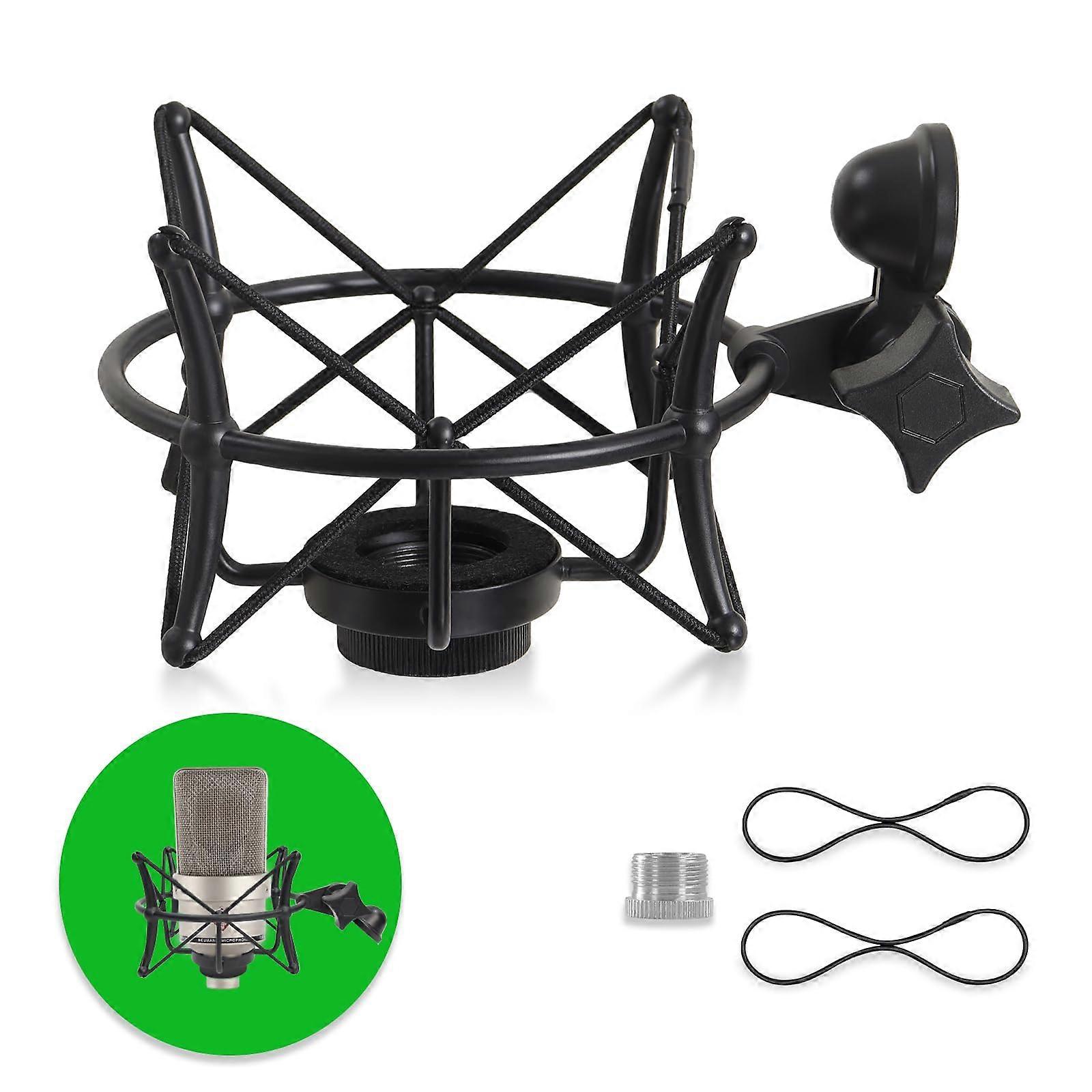 Microphone Shock Mount for Neumann TLM 103 with Vibration Noise Reduction and Adjustable Metal Frame