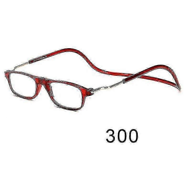 Flexible Magnetic Reading Glasses Hanging Neck Foldable Adjustable Clear Reading Glasses