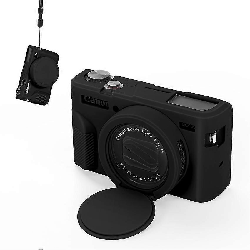 Camera Silicone Case for Canon G7X Mark II 1pcs Black Case Only